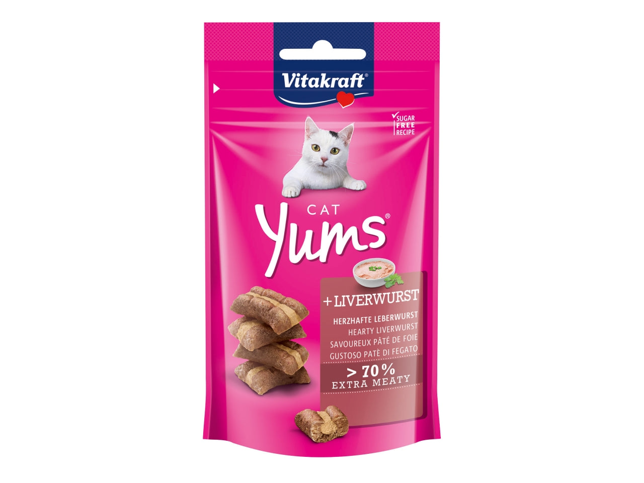 Cat yums patè di fegato 40gr snacks per gatti