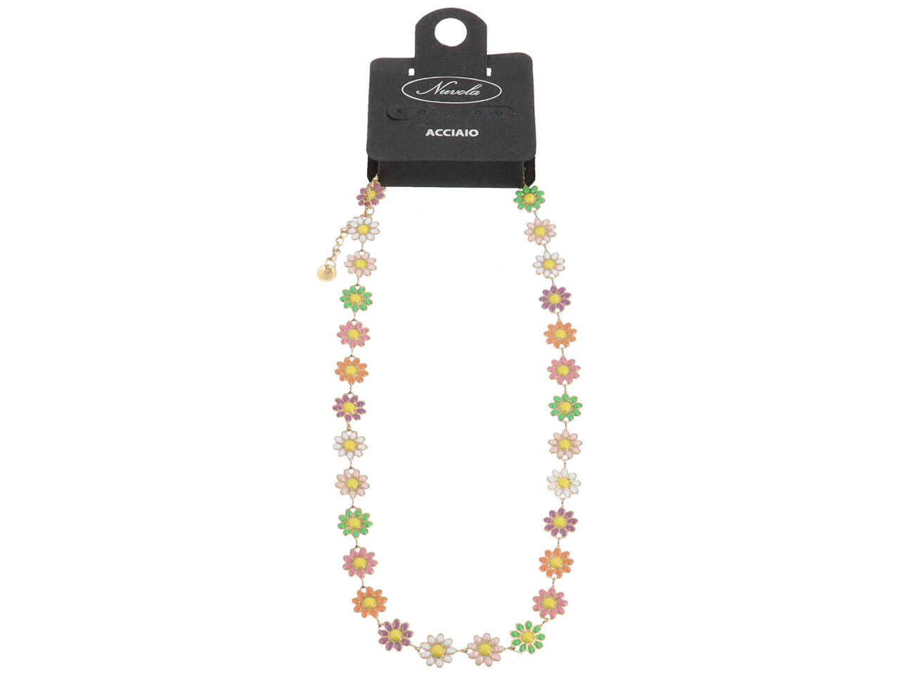 Collana margherite m.color oro