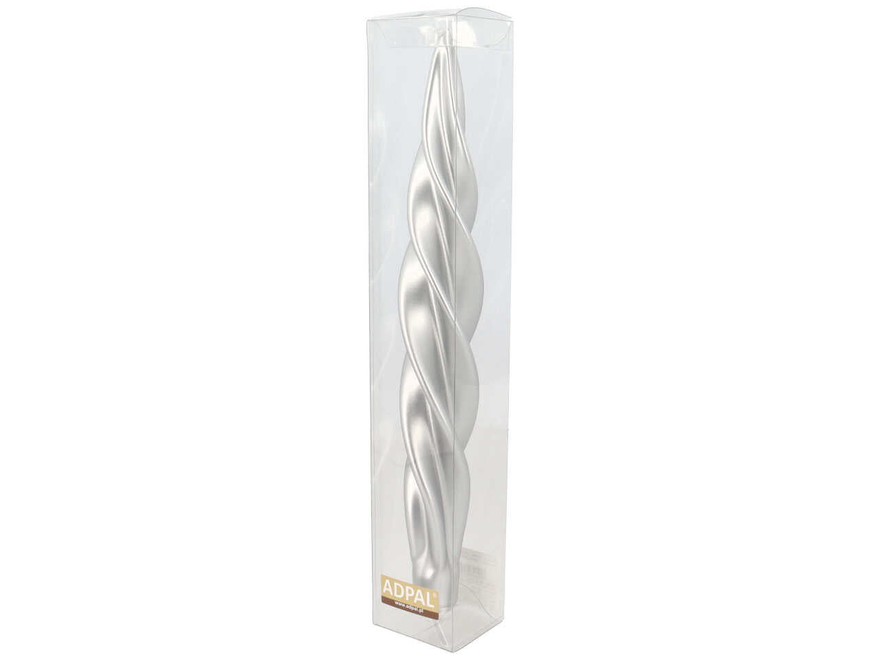 Candela mozart torciglione 310/50 metallica argento