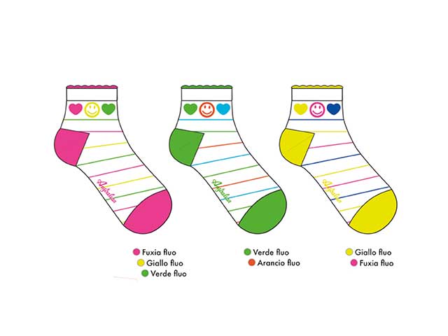 Calza bambina moda taglia 23-33 assortiti