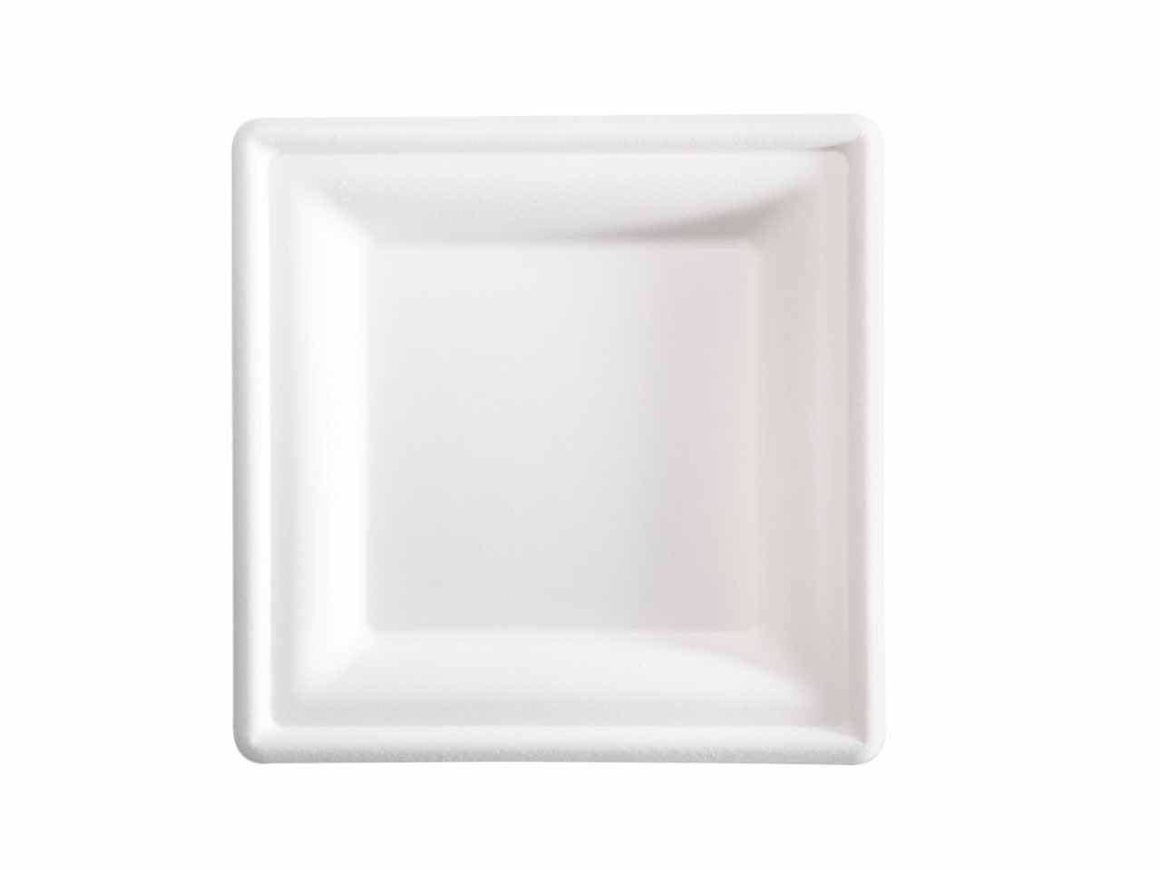 Piatto quadr.in bagassa 15 pezzi 16x16cmbps001bio15b