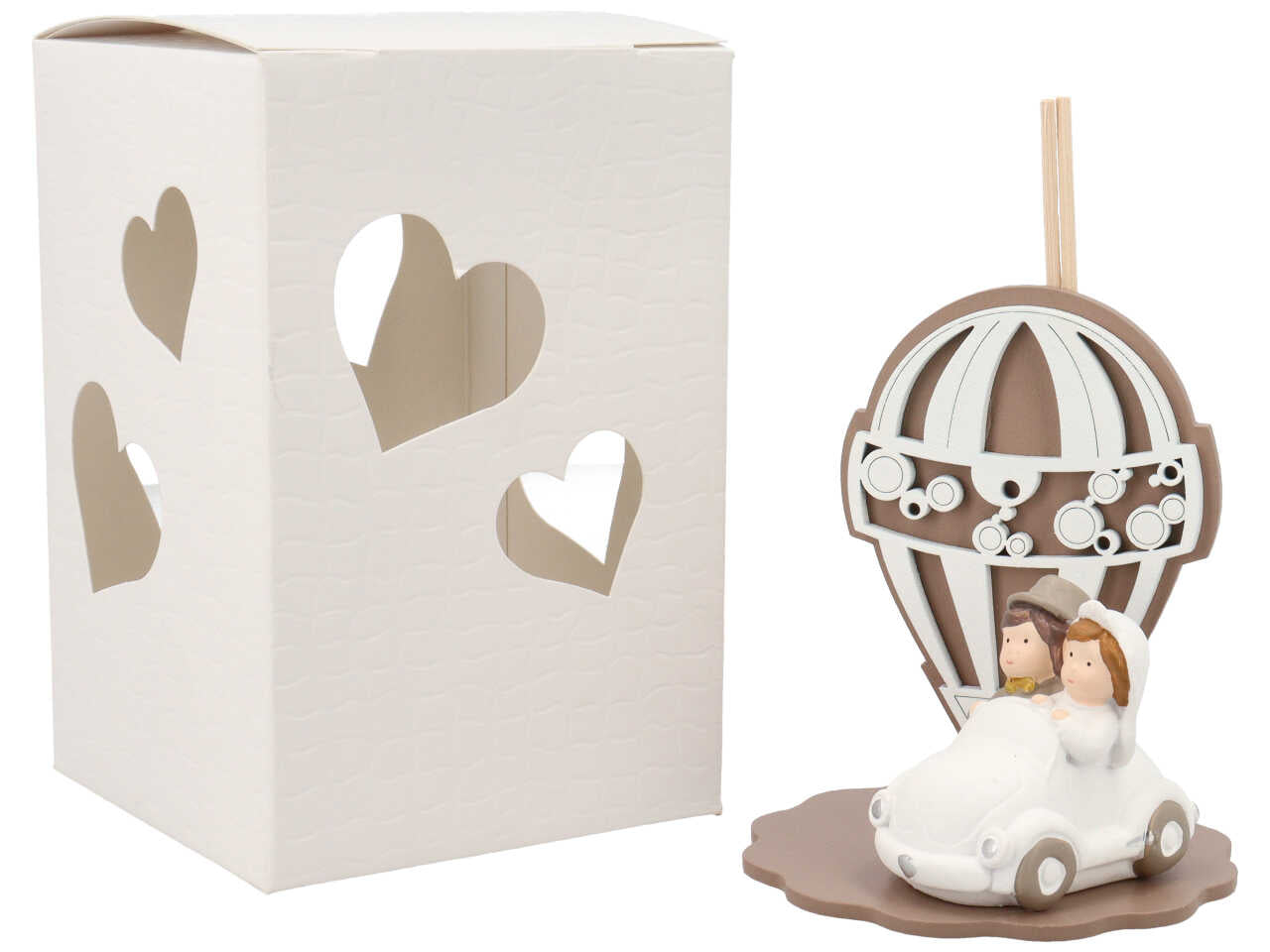 Profumatore mongolfiera piccola sposi mezzi fango