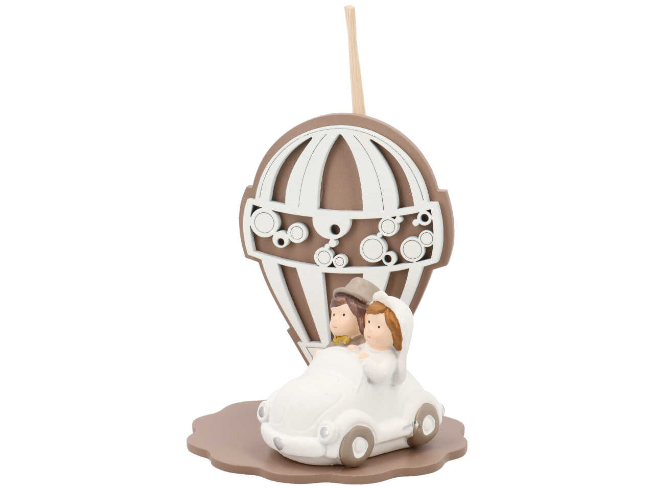 Profumatore mongolfiera piccola sposi mezzi fango