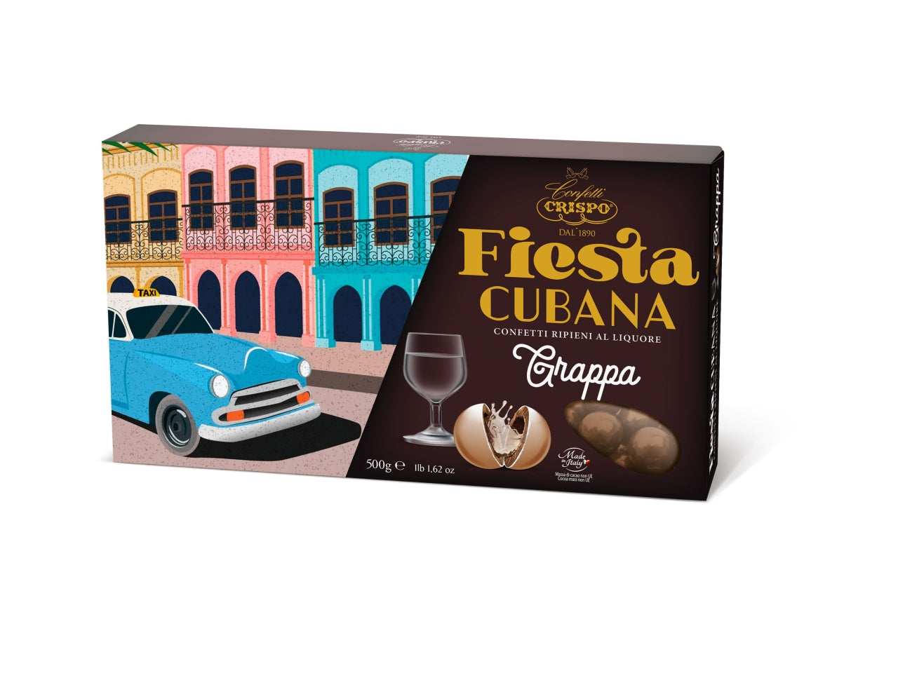 Fiesta cubana confetto alla grappa colore beige 500 gr