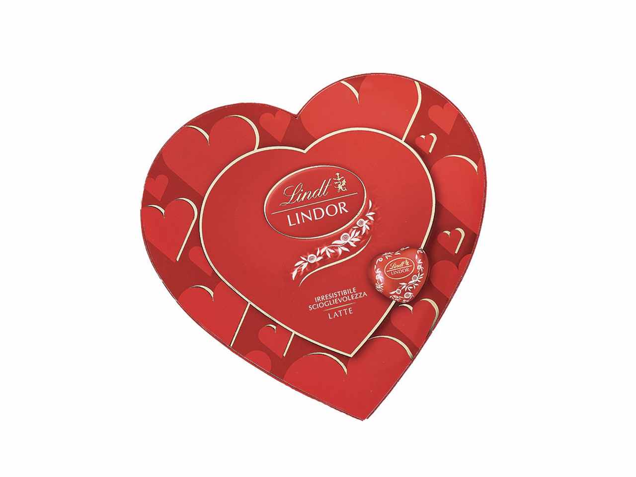 Lindor scatola cuore al latte 96g $