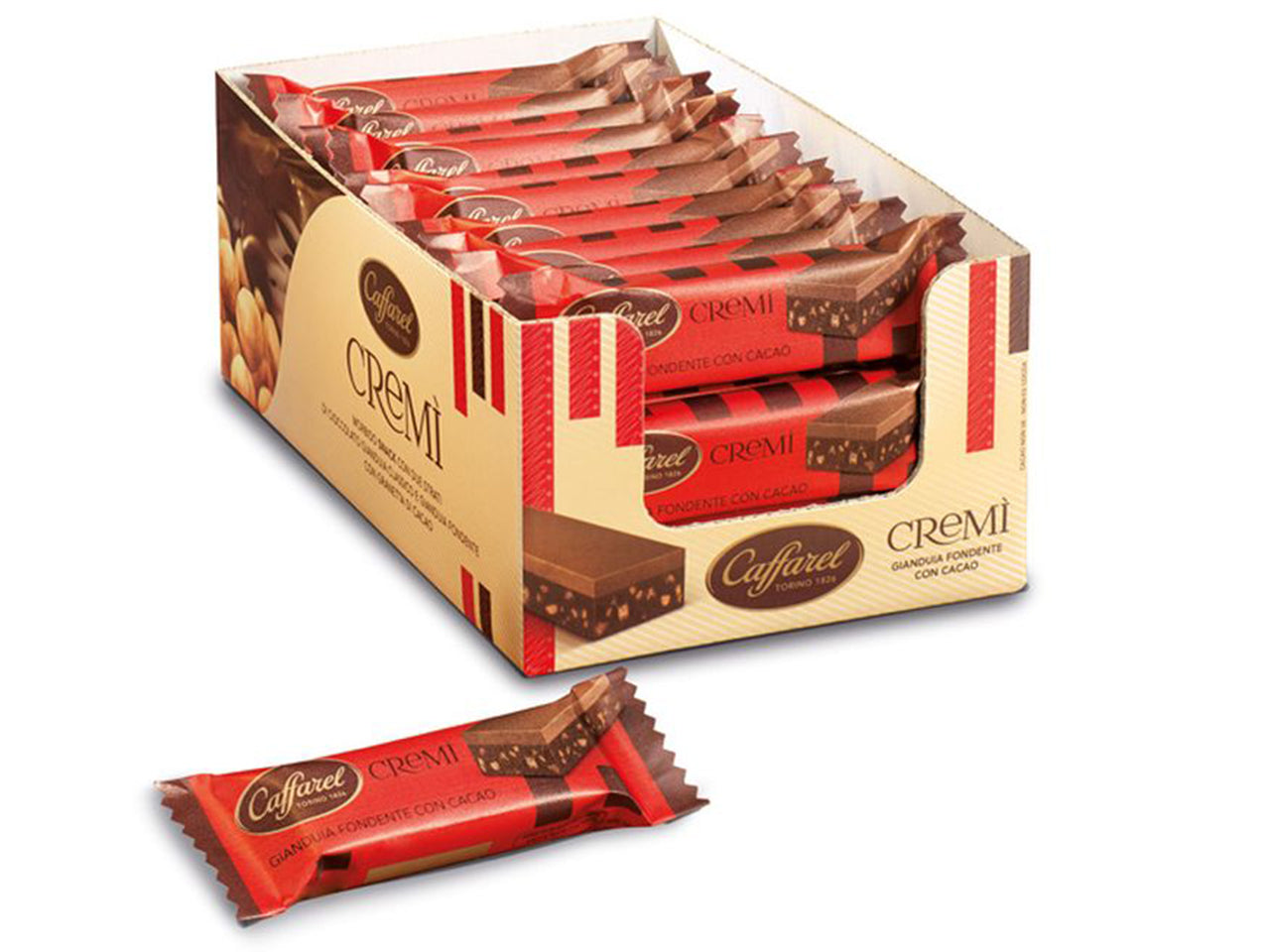 Caffarel snack cremì gianduia fondente con cacao da 26 gr