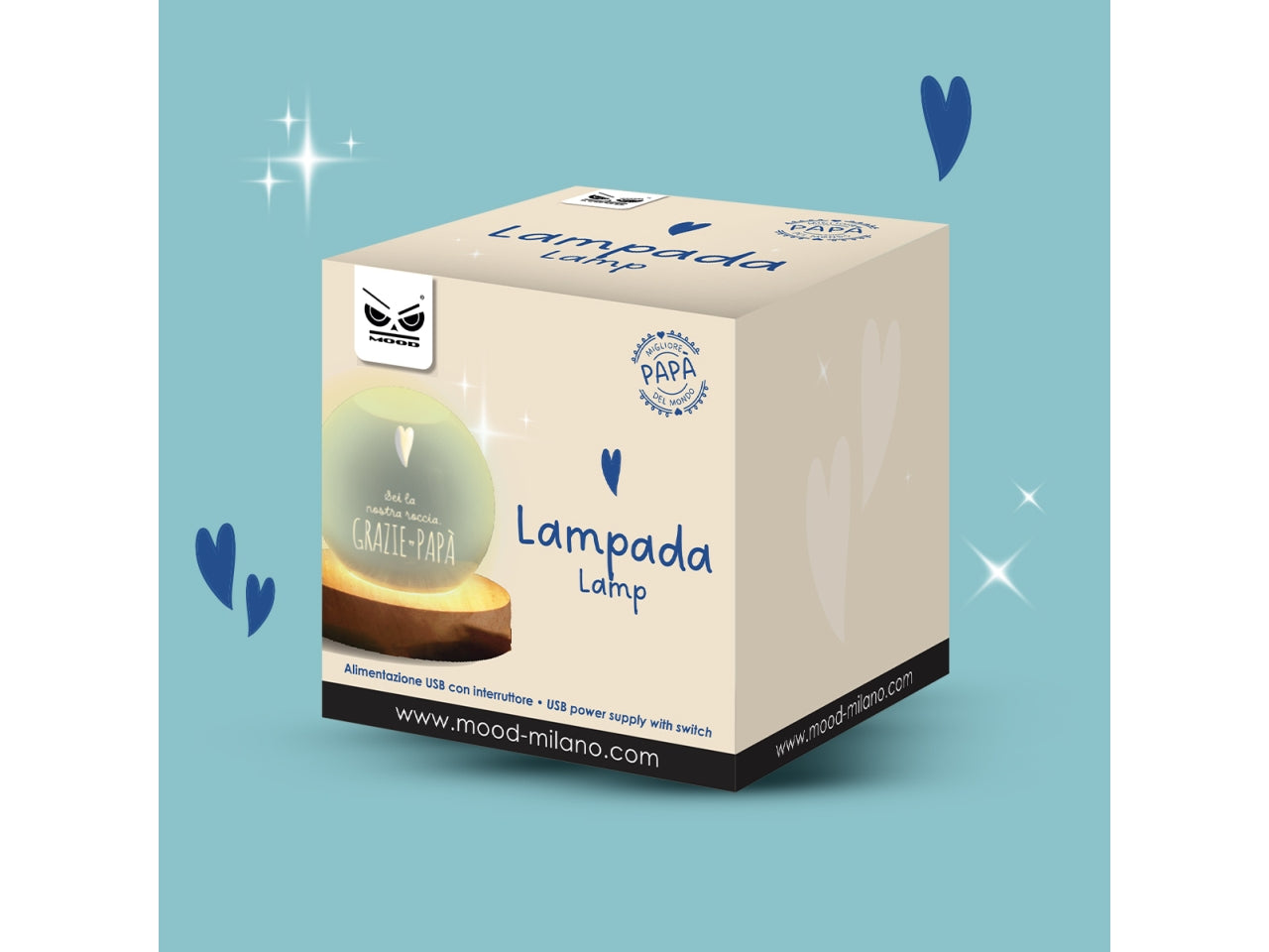 Lampada sfera grazie papa'