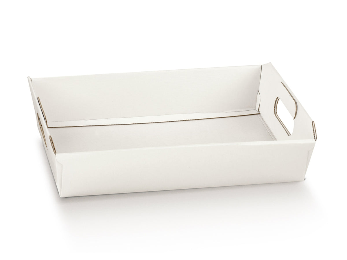 Fibra bianca cesto 40x30x12cm