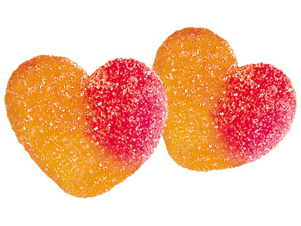Gommose cuori di pesca in busta da 1kg