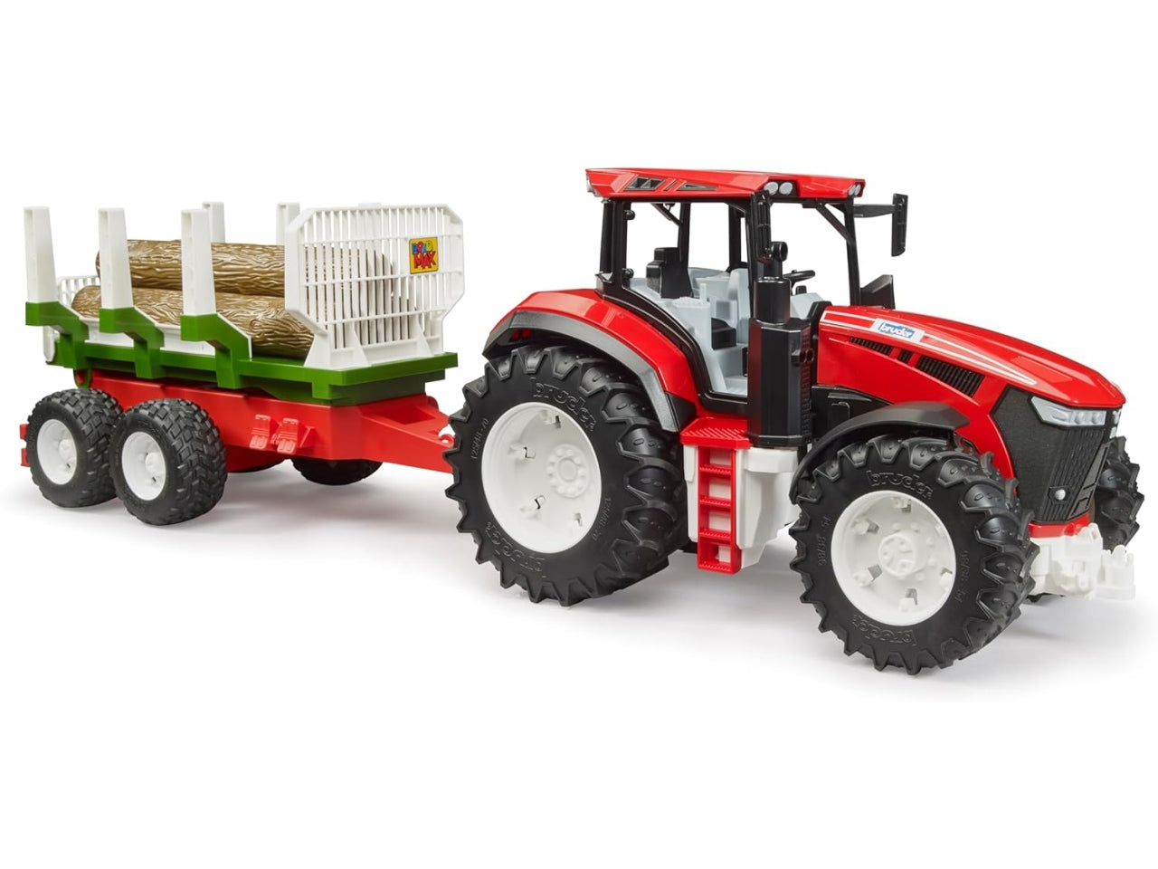 Trattore roadmax con benna e rimorchio
