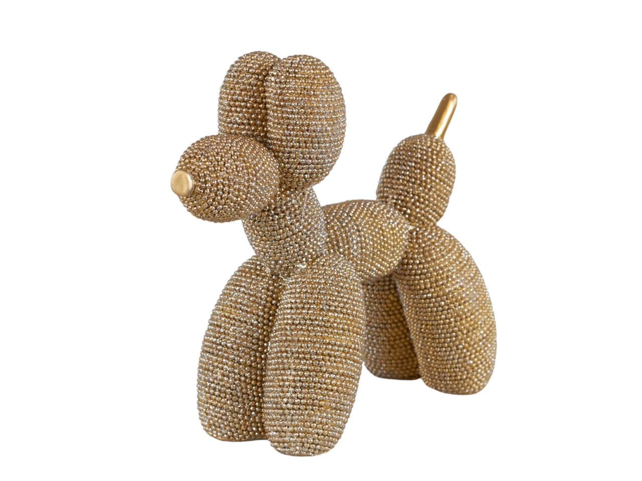 Cagnolino palloncino oro piccolo 10x4x9 cm