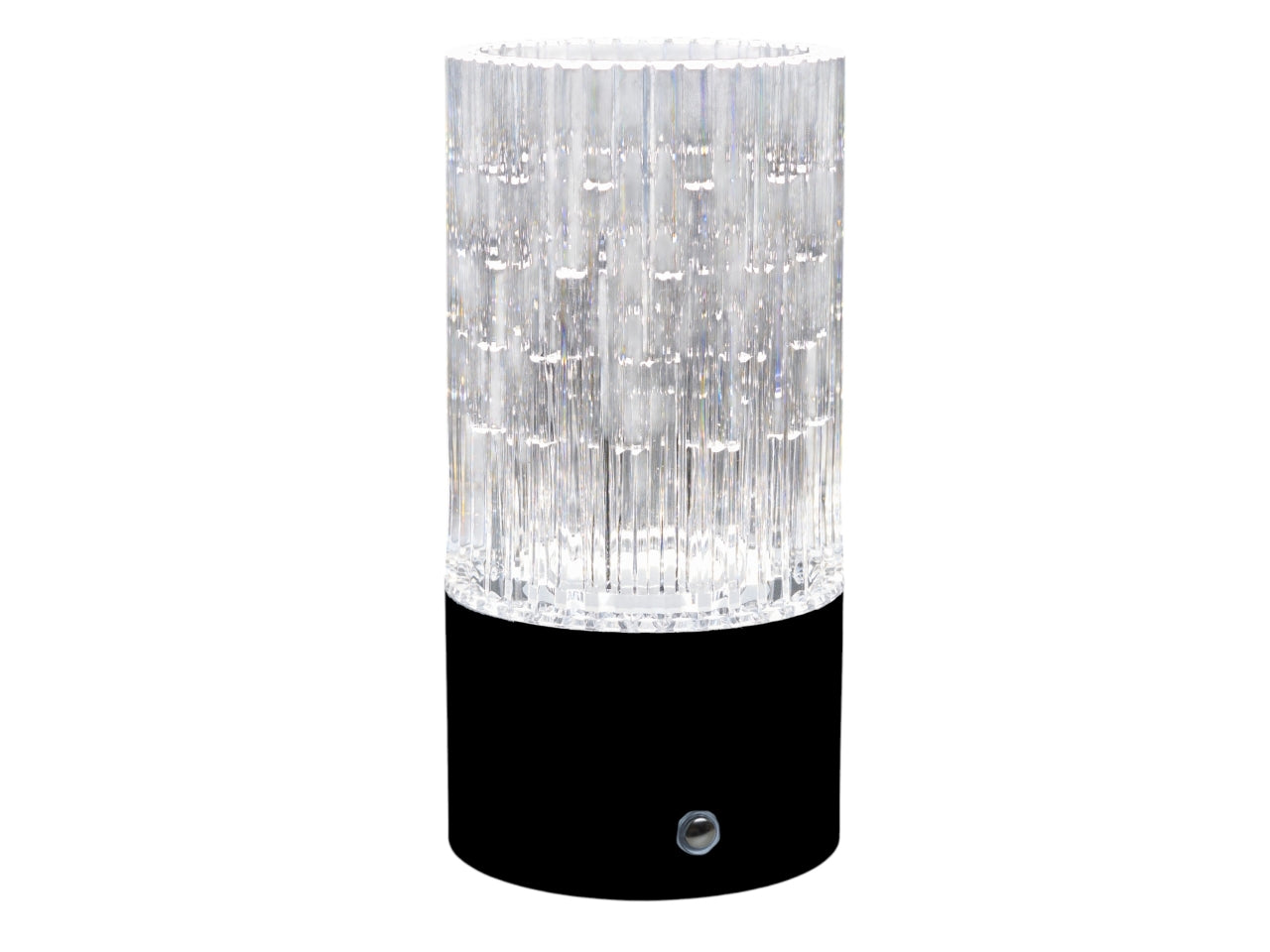 Lampada led vaso cilindro nero d.9xh.18 cm