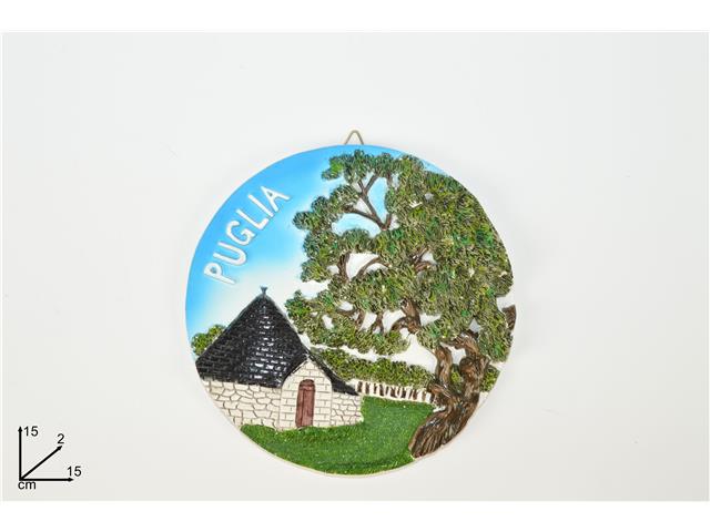 Quadretto c/trullo e quercia mi011166