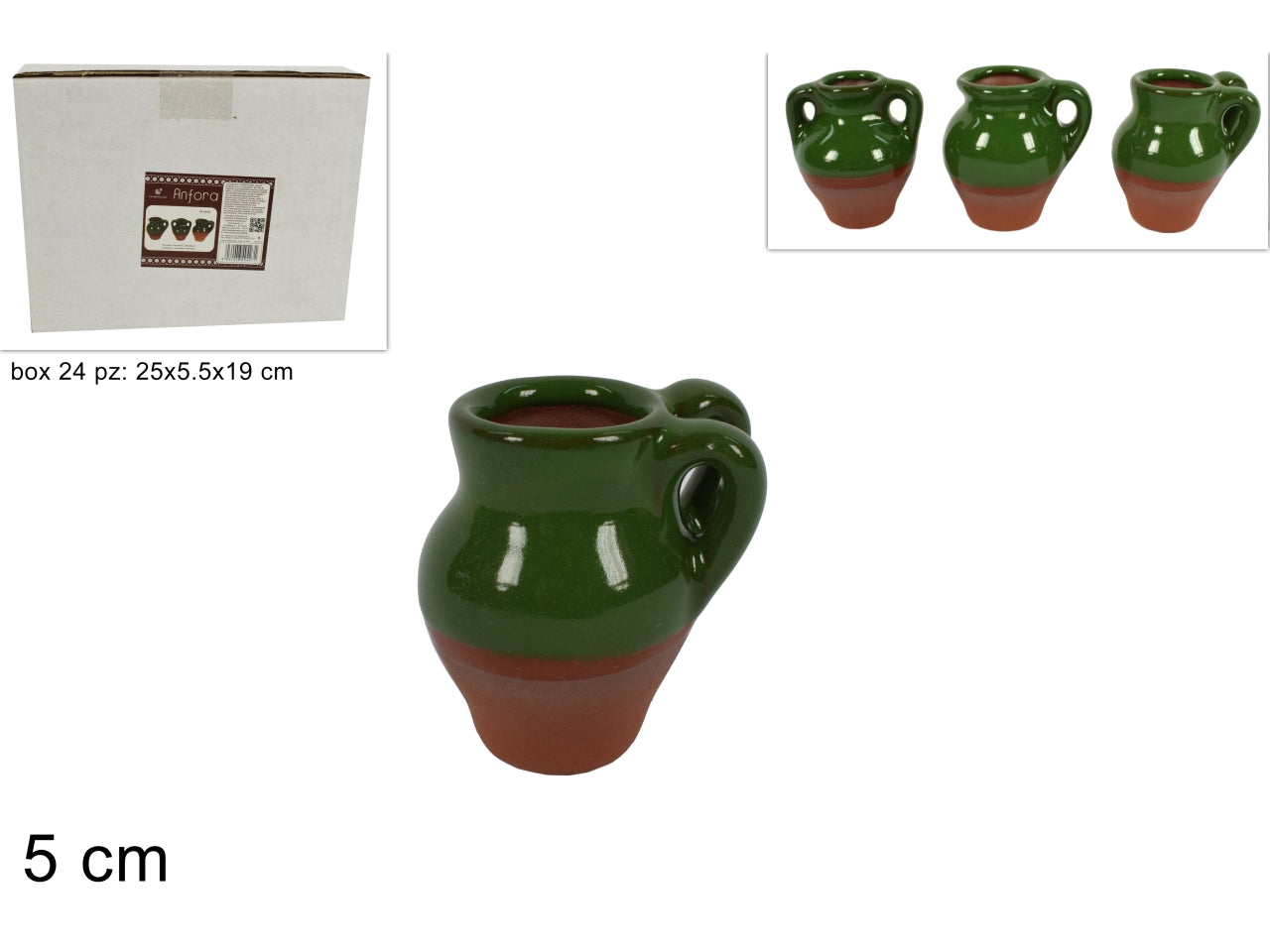 Anforetta 5cm verde