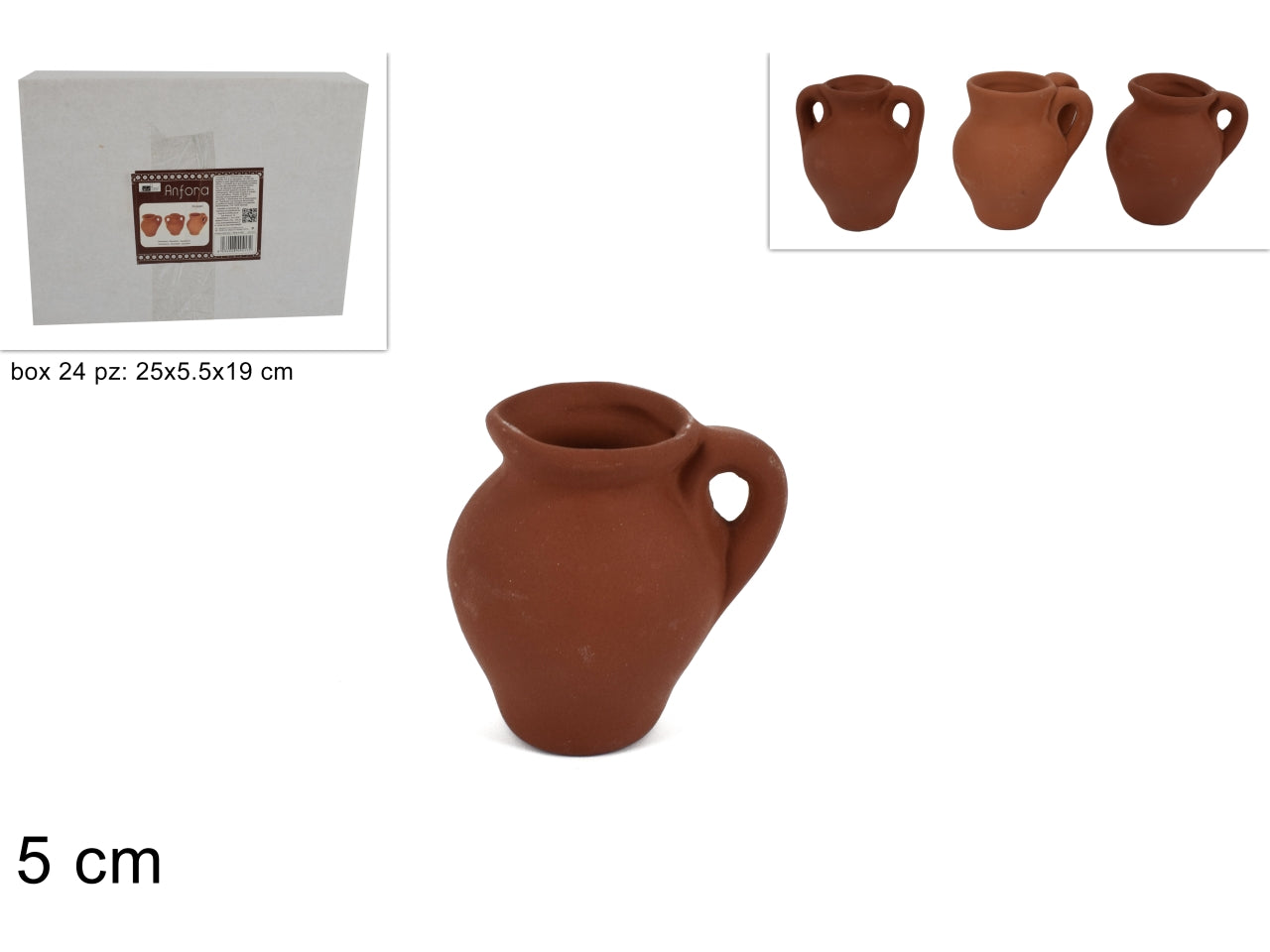 Anforetta 5cm grezzo naturale