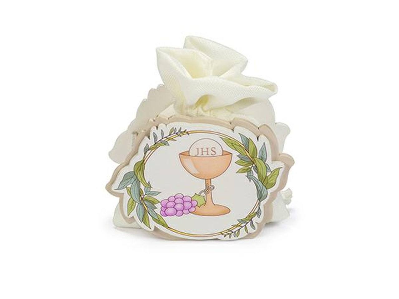 Scatola stampa comunione con sacchetto 6x6hcm