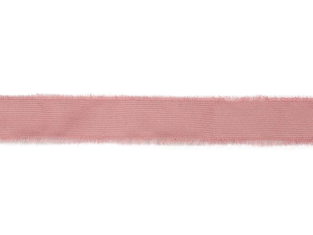 Nastro velluto sfrangiato 2,5cmx15mt rosa antico
