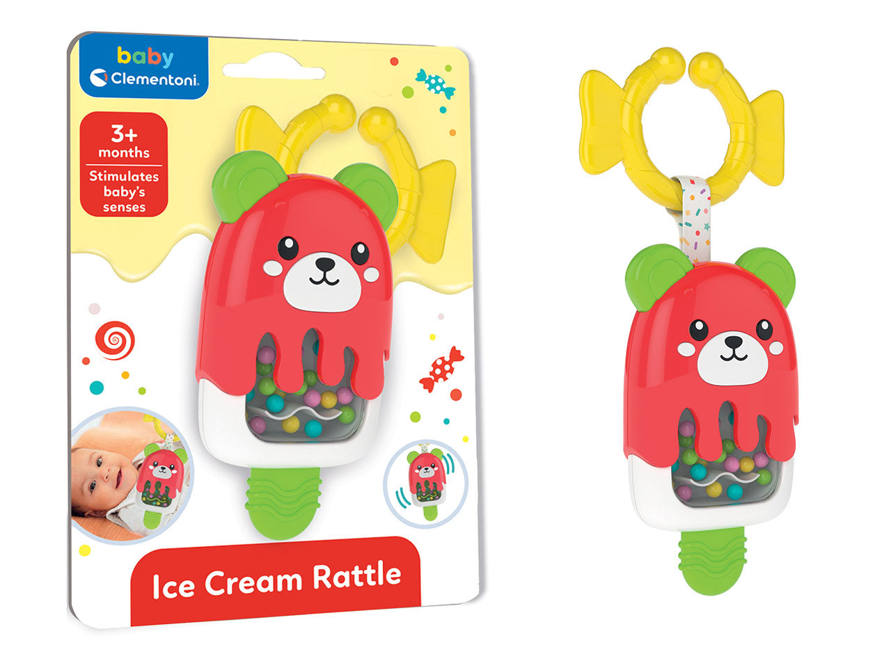 Baby clementoni Ice cream rattle