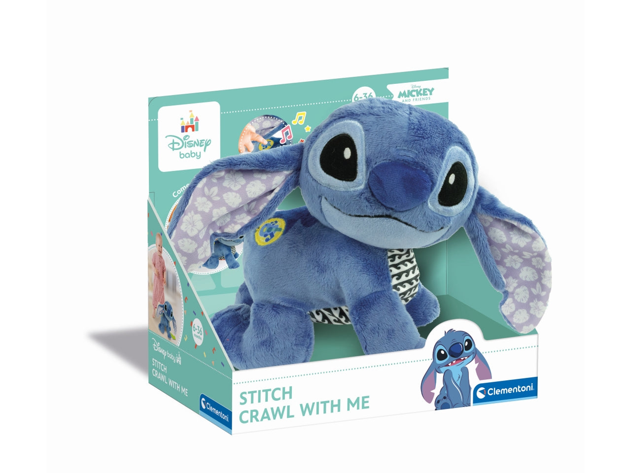Stitch crawling plush