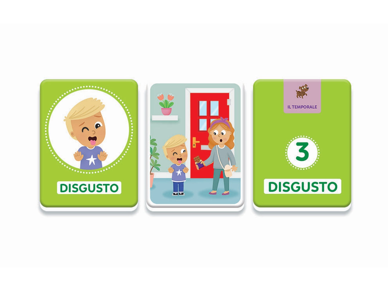 Montessori flashcards baby emozioni ed espressioni