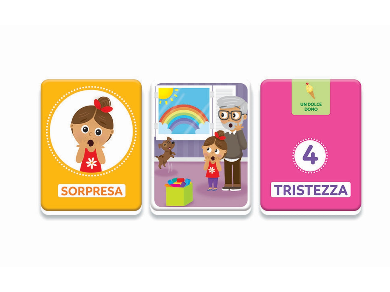 Montessori flashcards baby emozioni ed espressioni