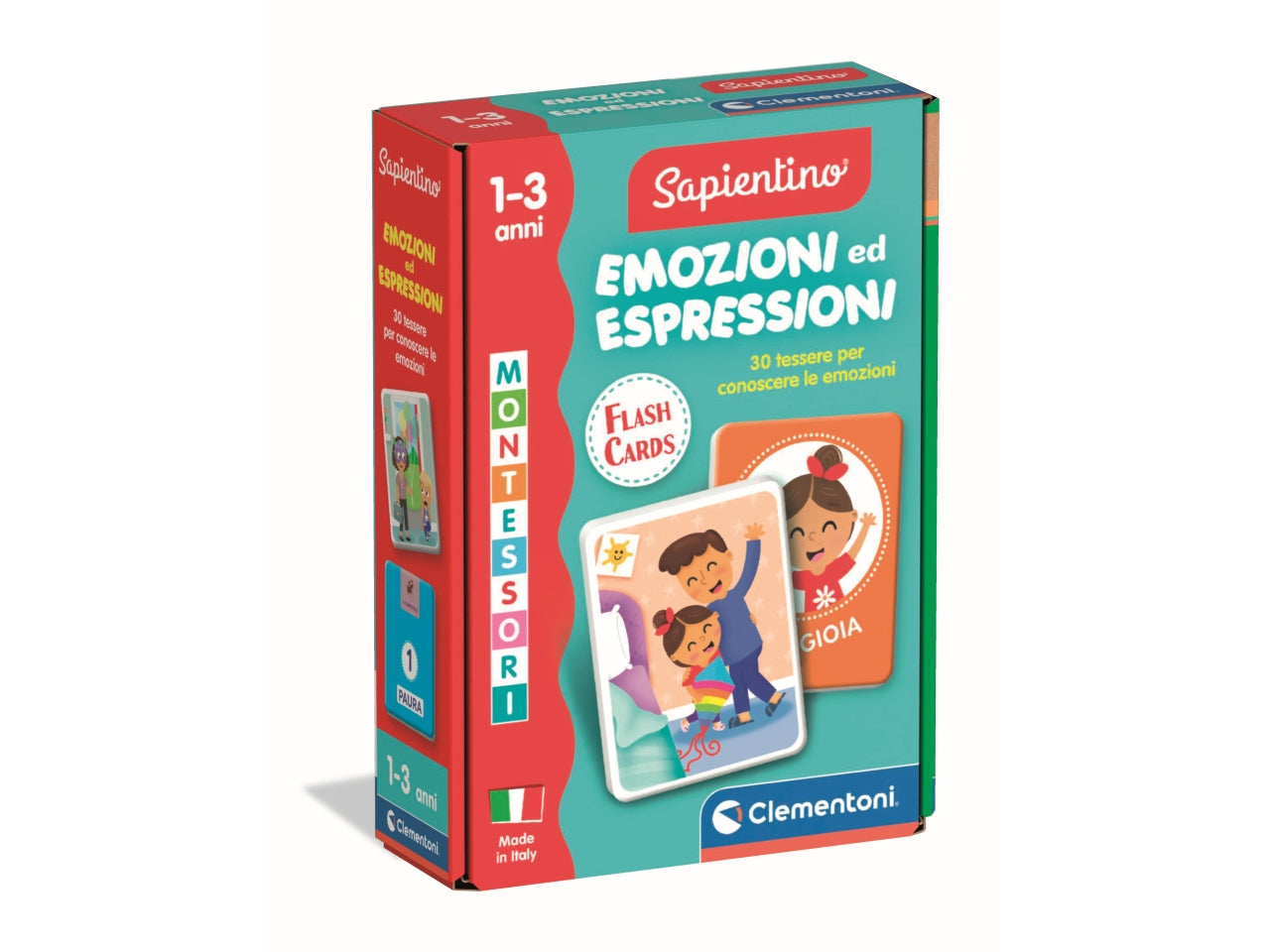 Montessori flashcards baby emozioni ed espressioni