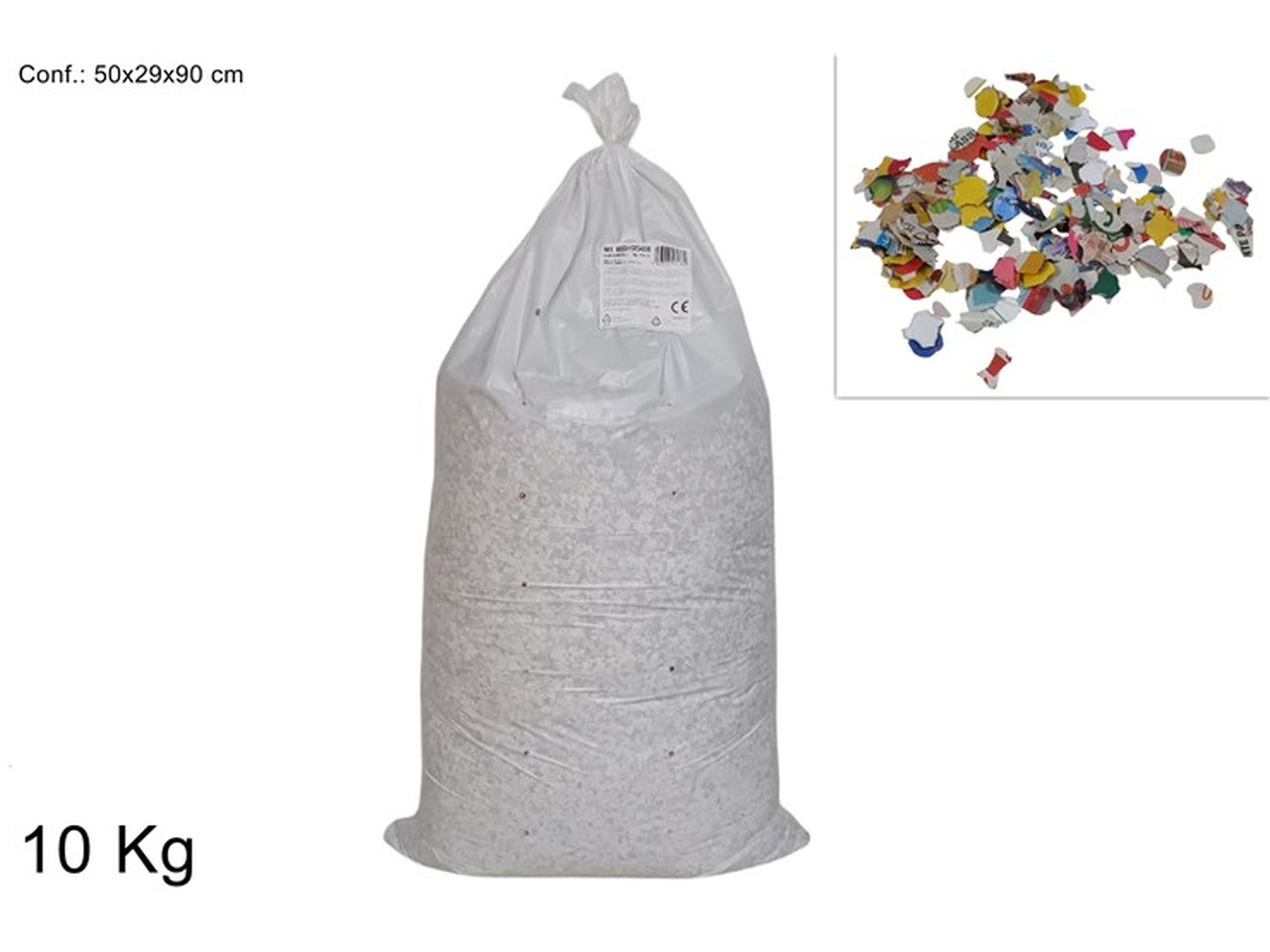 Coriandoli in busta da 10kg