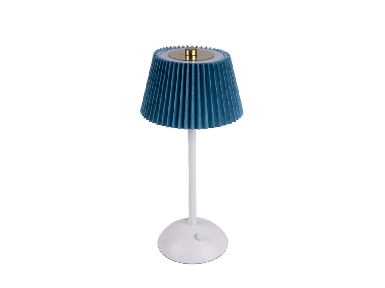 Lampada led touch in pvc e metallo d.14x30cm di colore blu e oro