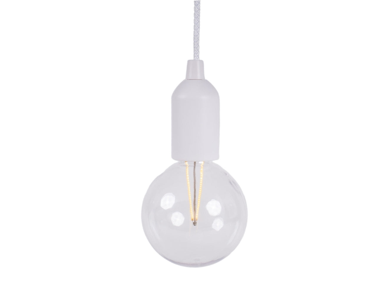 Lampadina led in plastica d.9x20cm di colore bianca