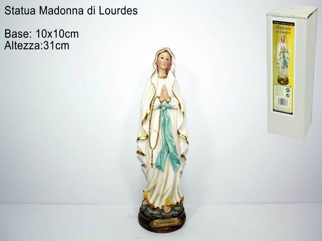 Statua madonna di lourdes 31cm