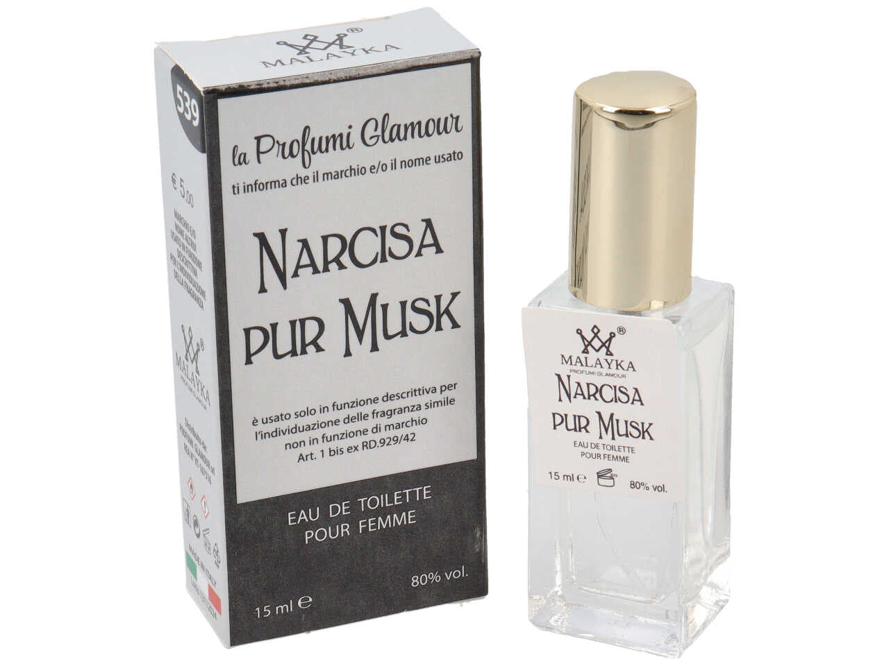 Profumo donna 15ml narciso pure musc