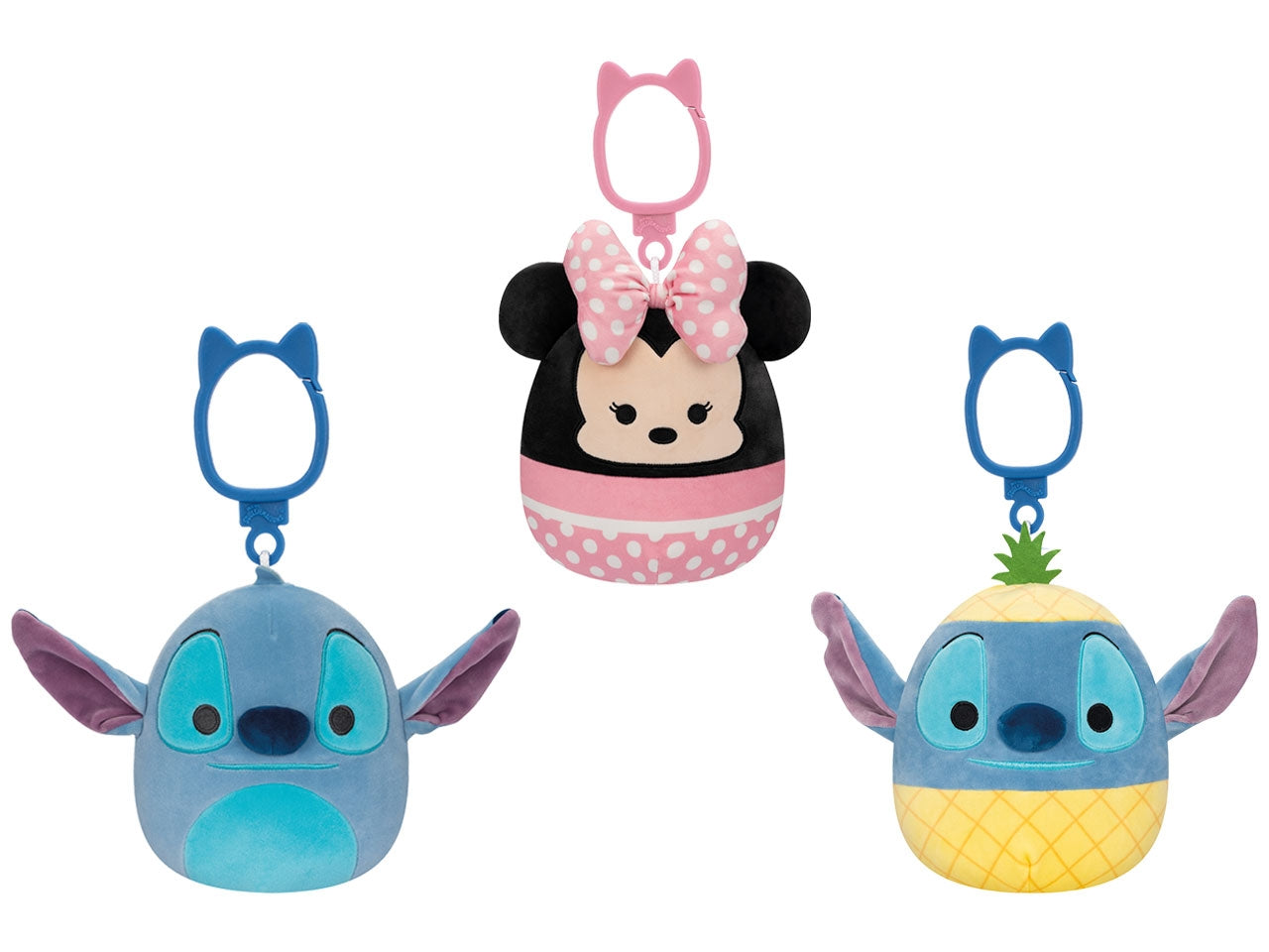 Peluche squishmallows personaggi clip on disney 10cm