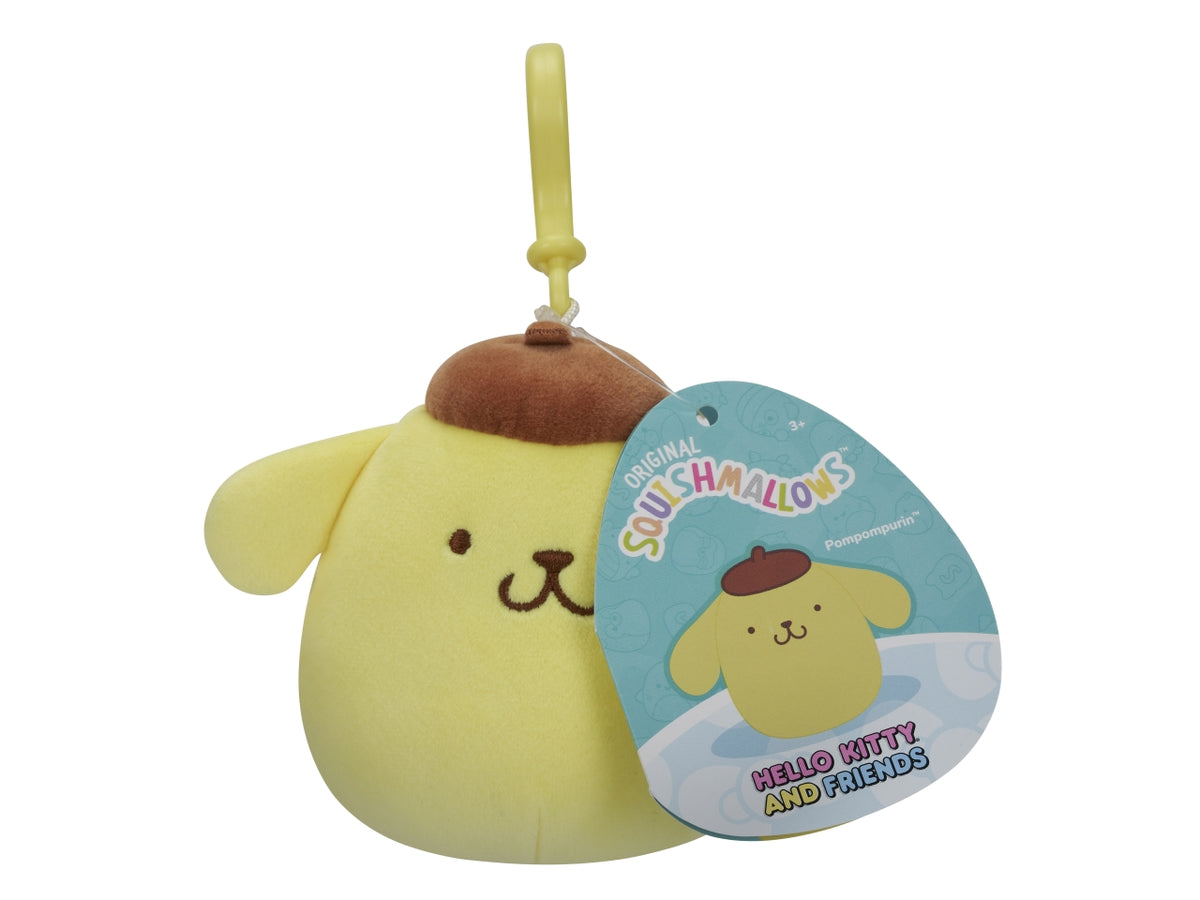 Peluche squishmallows personaggi clip on hello kitty and friends 10cm