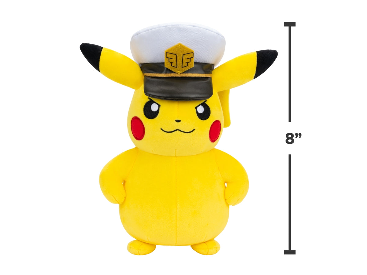 Peluche pokémon capitan pikachu 20cm