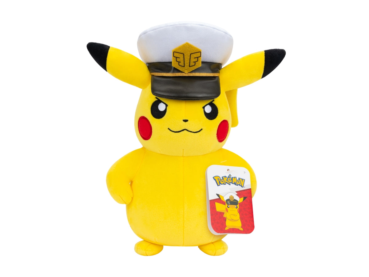 Peluche pokémon capitan pikachu 20cm
