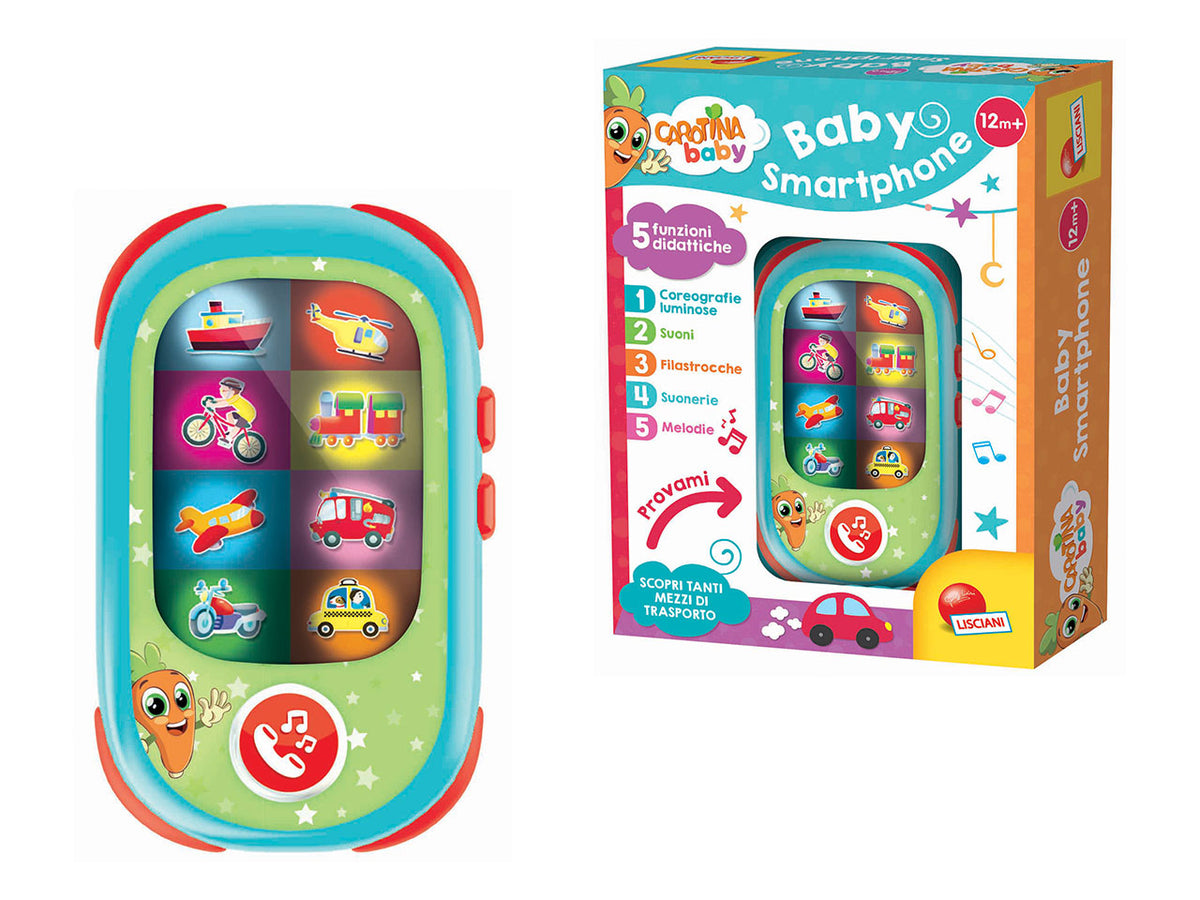 Carotina baby smartphone con magico display luminoso