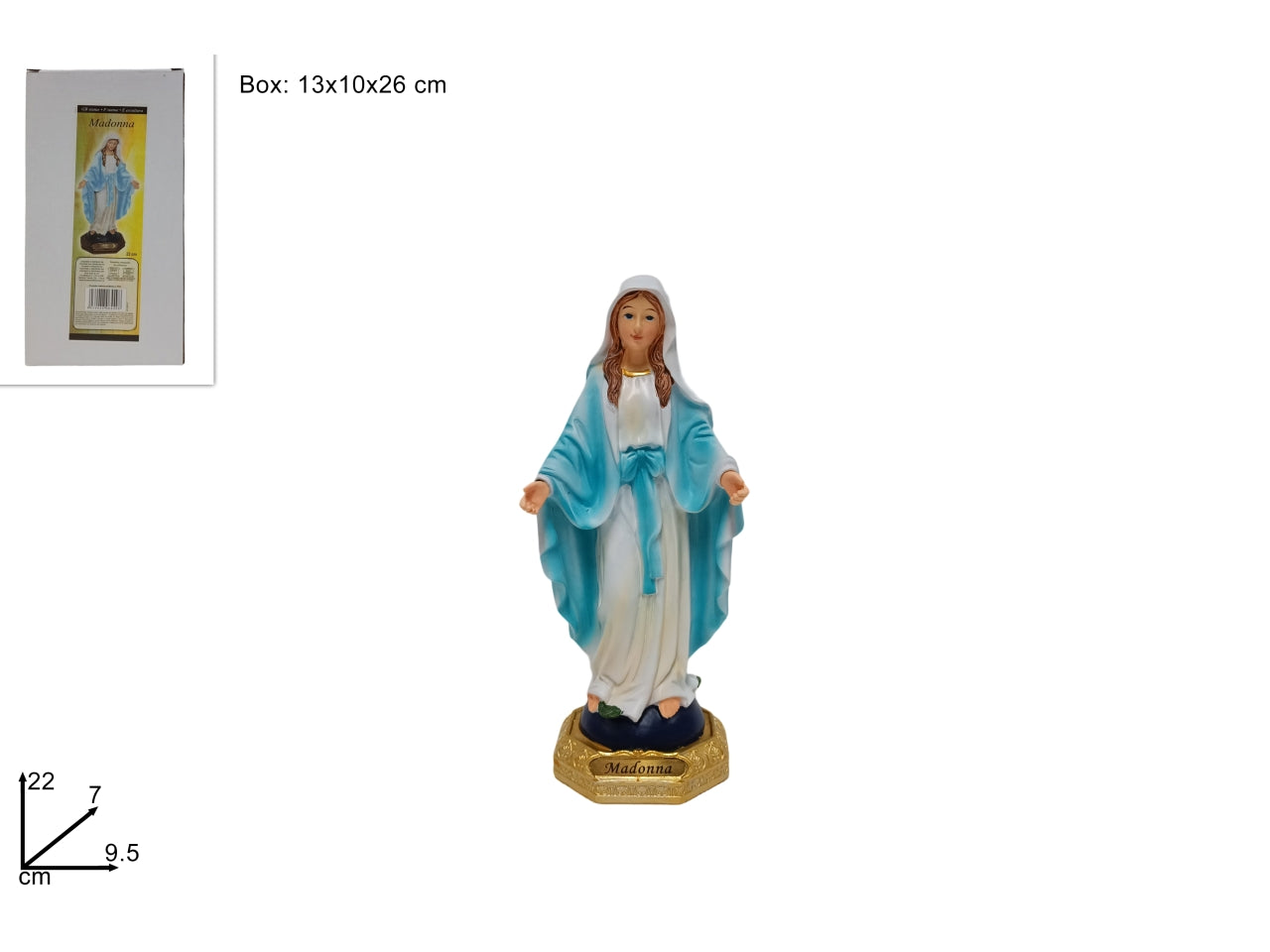 Statua madonna 22cm