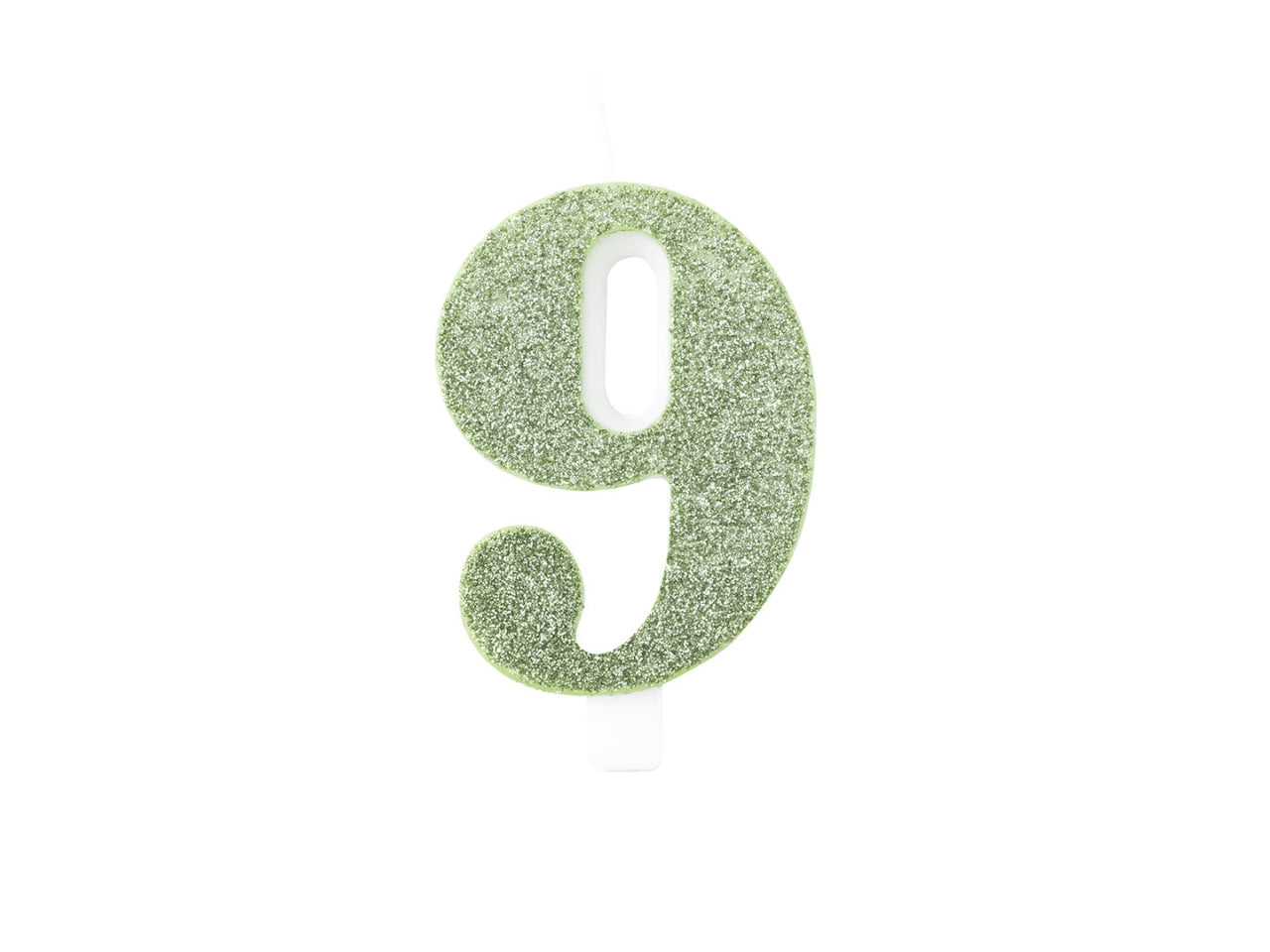 Candelina bio glitter n 9 cm 9,5 salvia