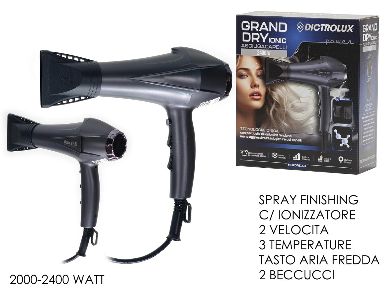Phon Grand dry ionic 2400w con ionizzatore