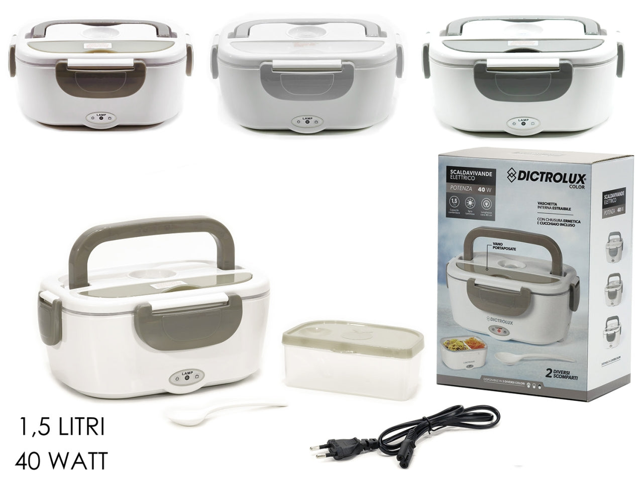 Scaldavivande elettrico 40w in colori assortiti