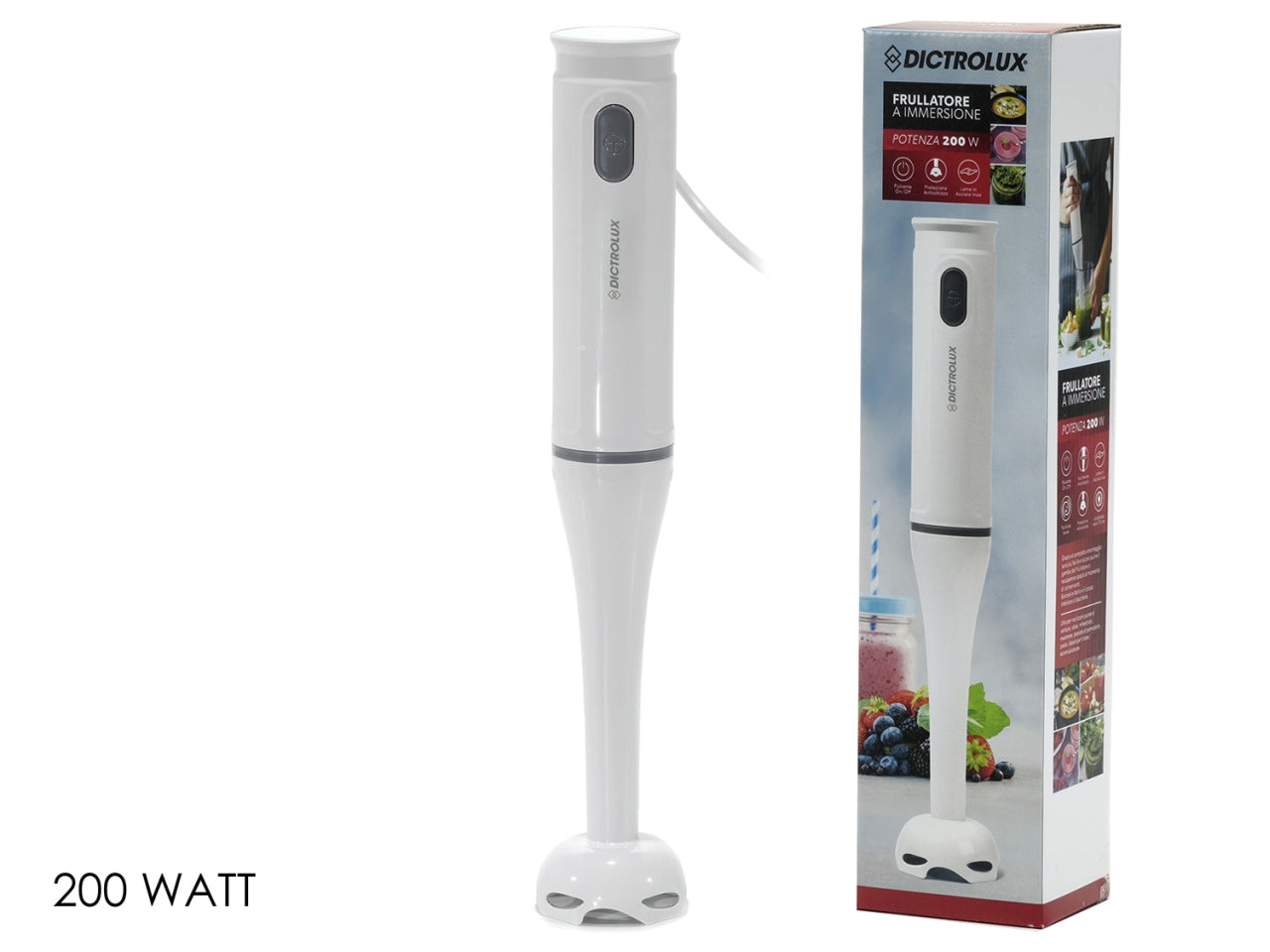 Frullatore immersione 1vel. 200w