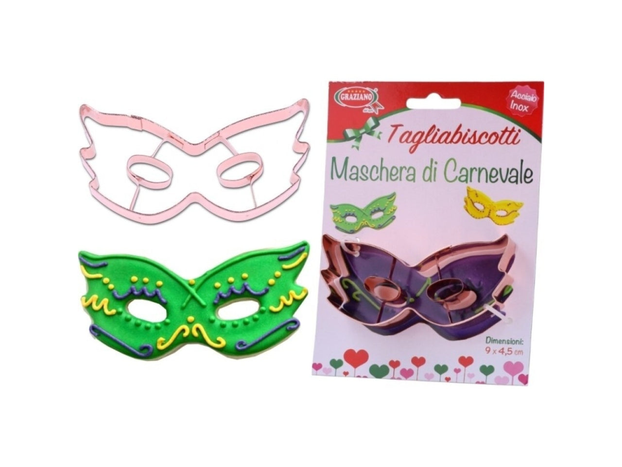 Tagliabiscotti maschera di carnevale