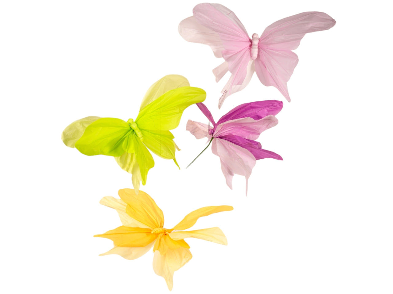 Farfalla in carta cm 90x50 in colori assortiti