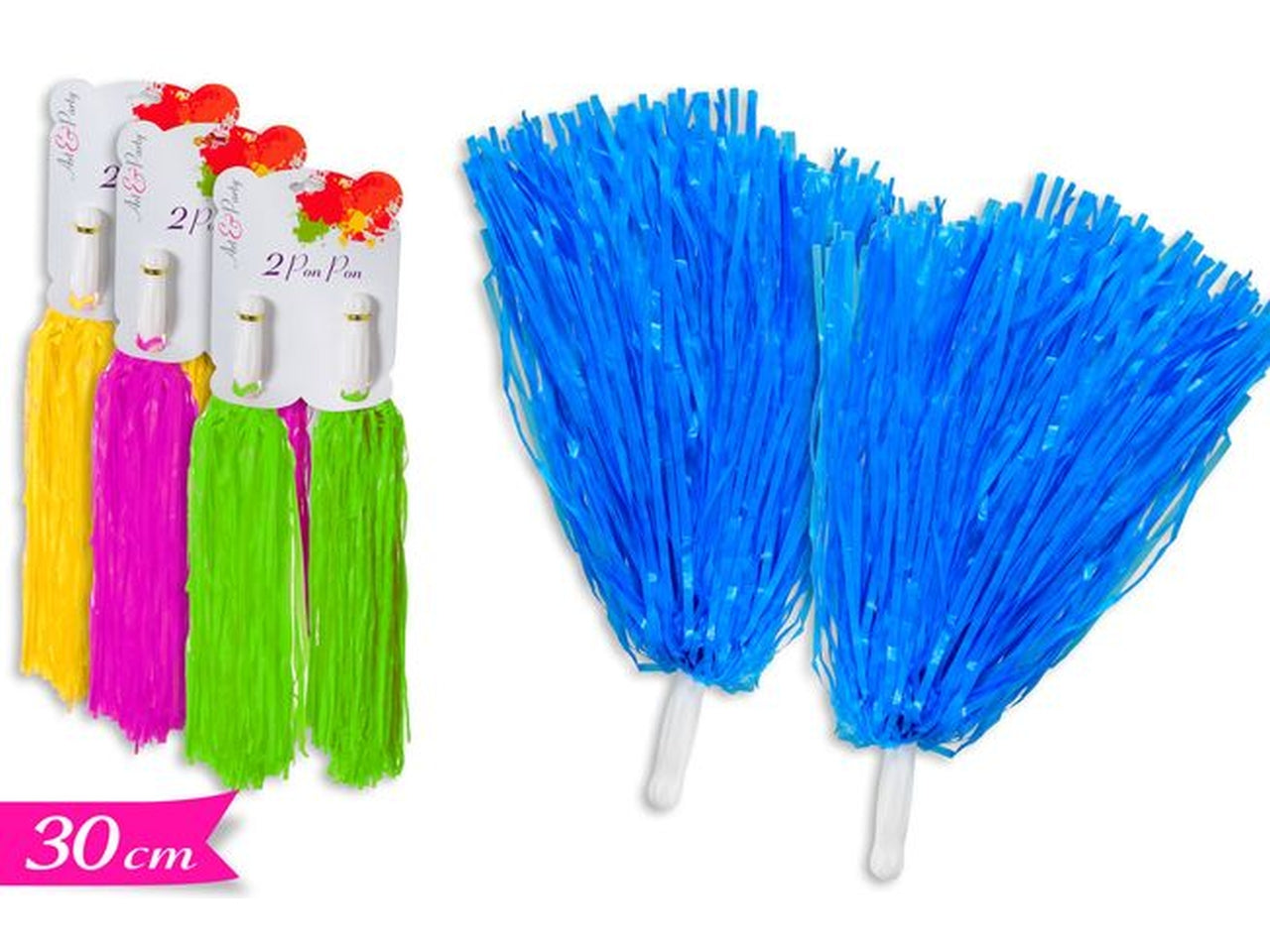 Pon pon set da 2 pezzi in colori assortiti