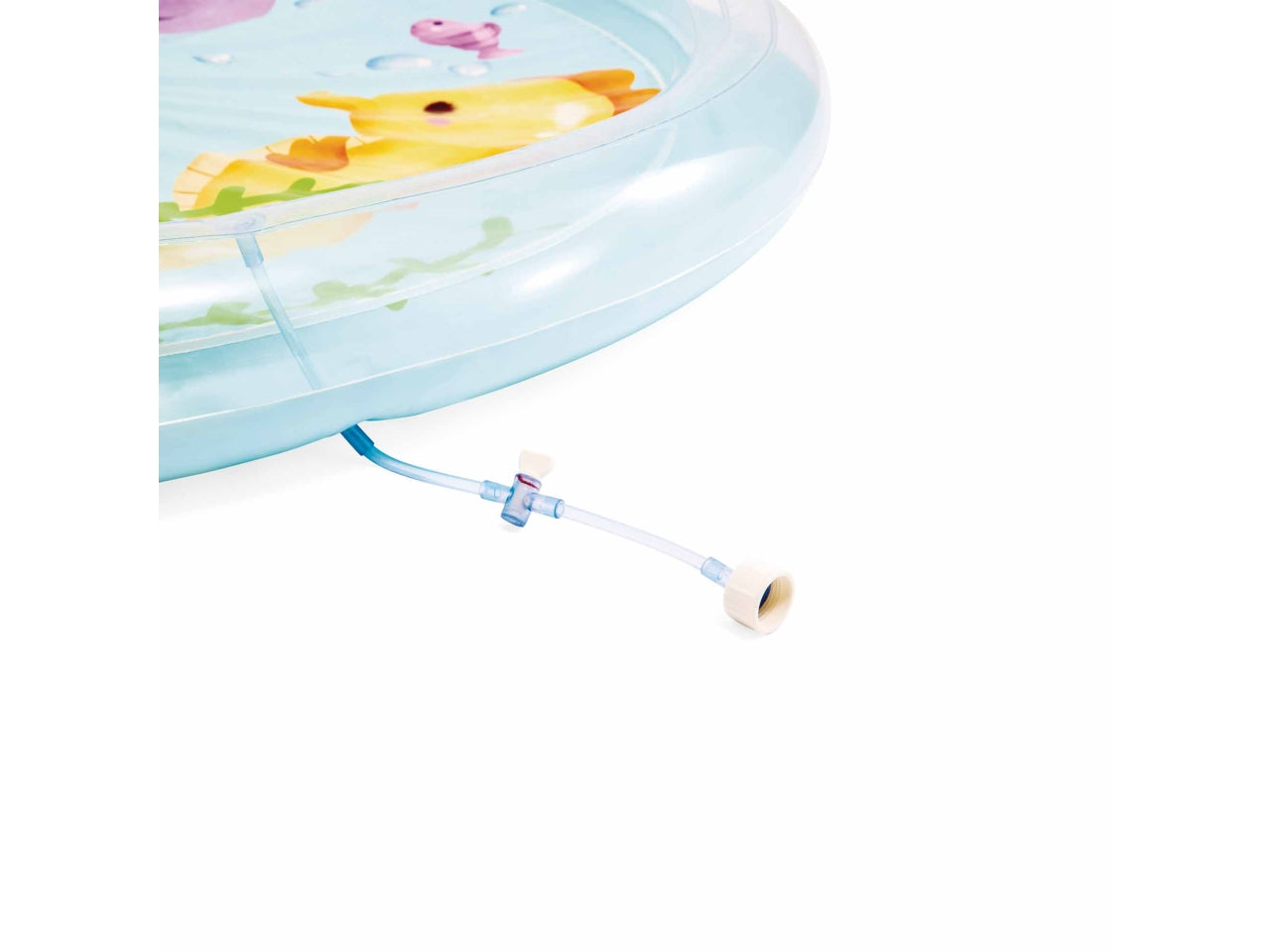 Piscina palma con spruzzo 173x104cm