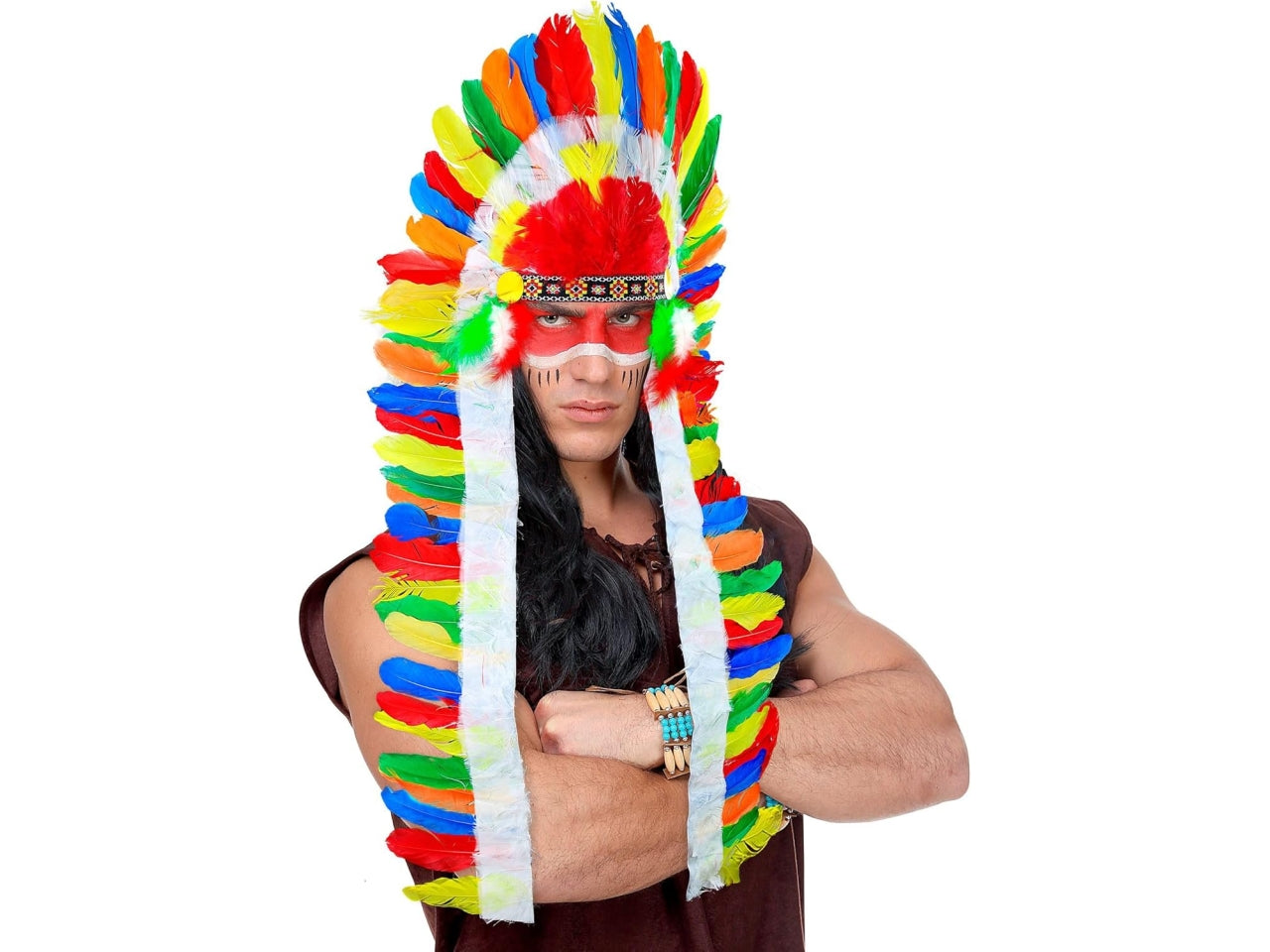 Copricapo indiano extra lungo 160cm