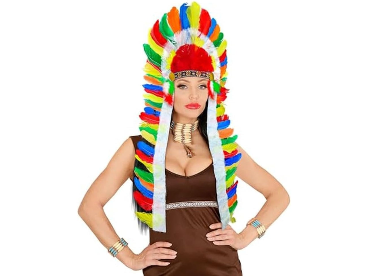 Copricapo indiano extra lungo 160cm