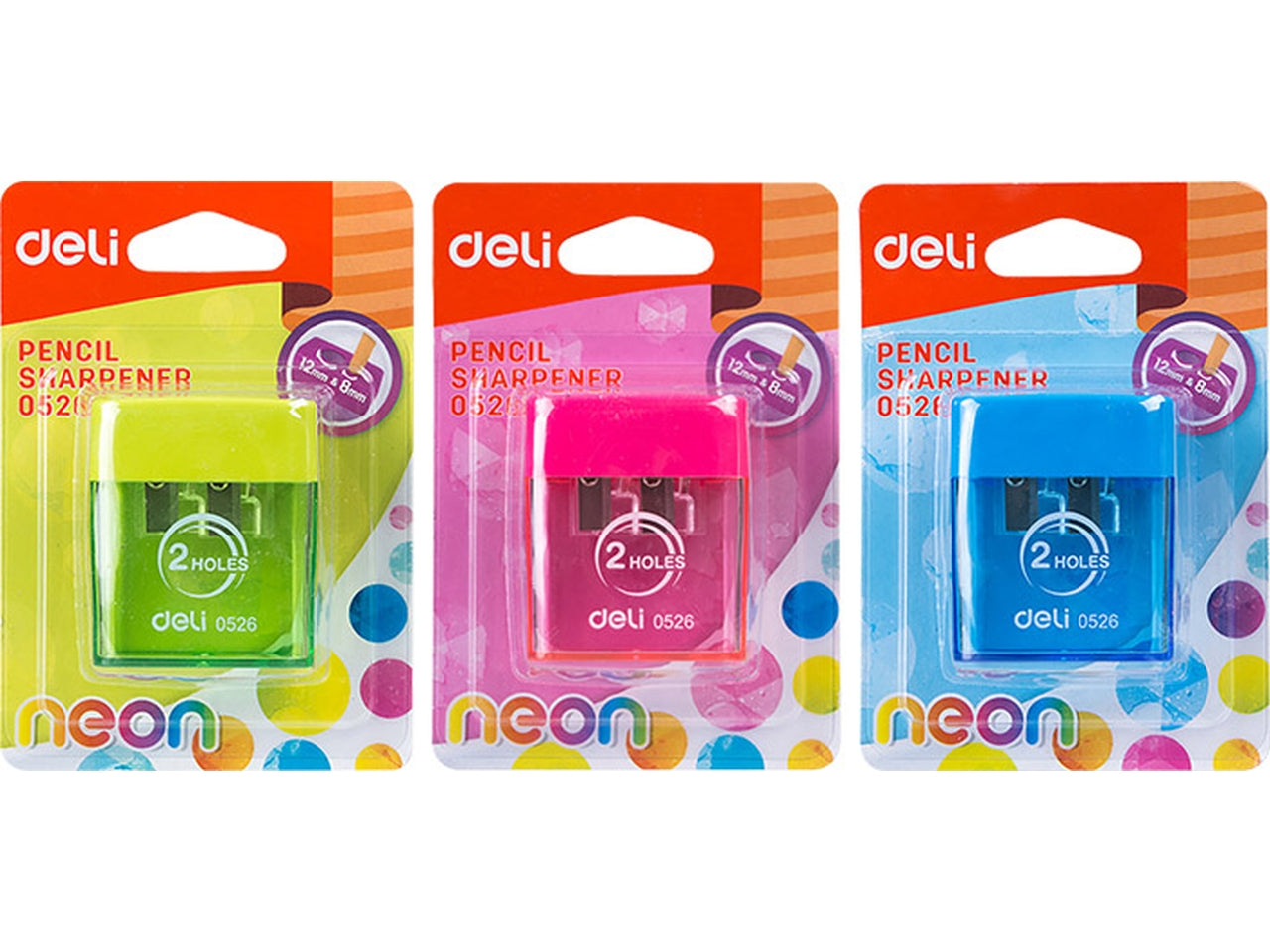 Temperamatite deli blisterato 2 fori