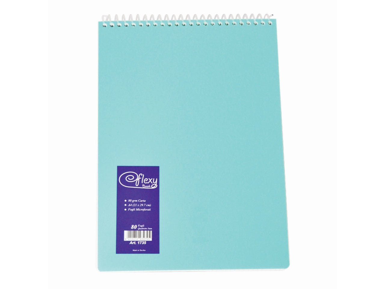 Block notes a4 plastificato con spirale a quadretti 5mm