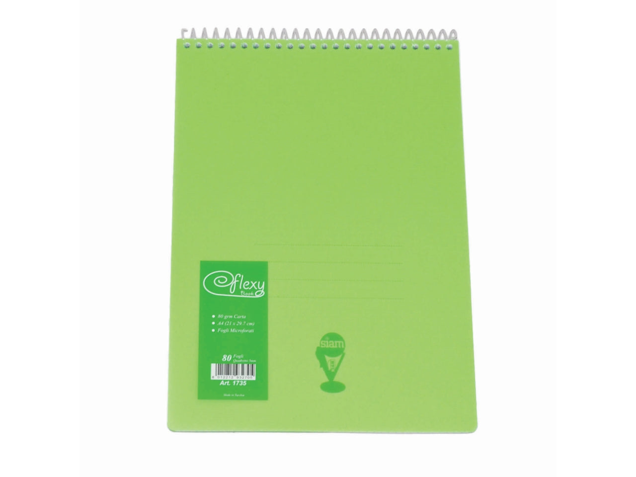 Block notes a4 plastificato con spirale a quadretti 5mm
